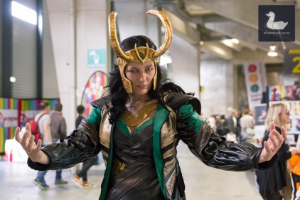 Loki cosplay by Josiene Vm. Wellington Armageddon Expo 2018. Photo by Silver Duck.