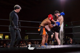 Capital Punishment 43 fight 9. Joe Long (FTA Porirua) vs Zair Hussain (Dannevirke Bulldogs). Copyright © 2018 Silver Duck. All Rights Reserved.