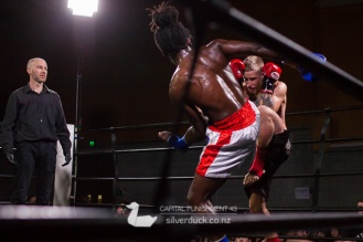 Capital Punishment 43 fight 12. Shiloh Jenkins (Scorpion Thaiboxing) vs Patrick Nkunda (MAI Dojo). Copyright © 2018 Silver Duck. All Rights Reserved.