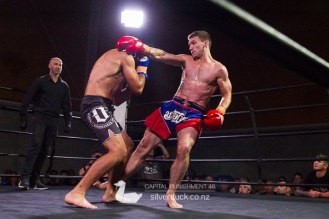 Capital Punishment 46. Fight 14 - Liam McNamara (MAI Dojo) vs Corin Braddick (Oliver MMA). Copyright © 2019 Silver Duck. All Rights Reserved.