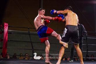 Capital Punishment 46. Fight 14 - Liam McNamara (MAI Dojo) vs Corin Braddick (Oliver MMA). Copyright © 2019 Silver Duck. All Rights Reserved.